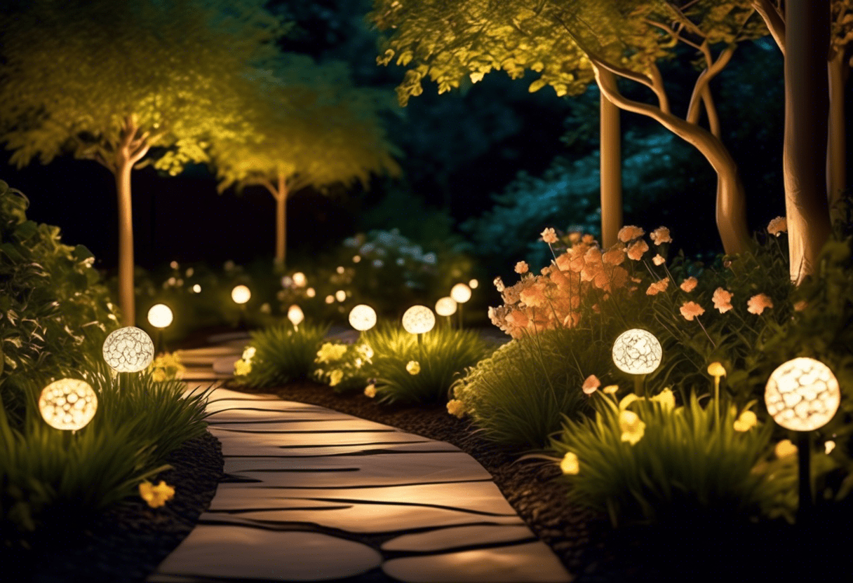 luminárias de jardim de chão