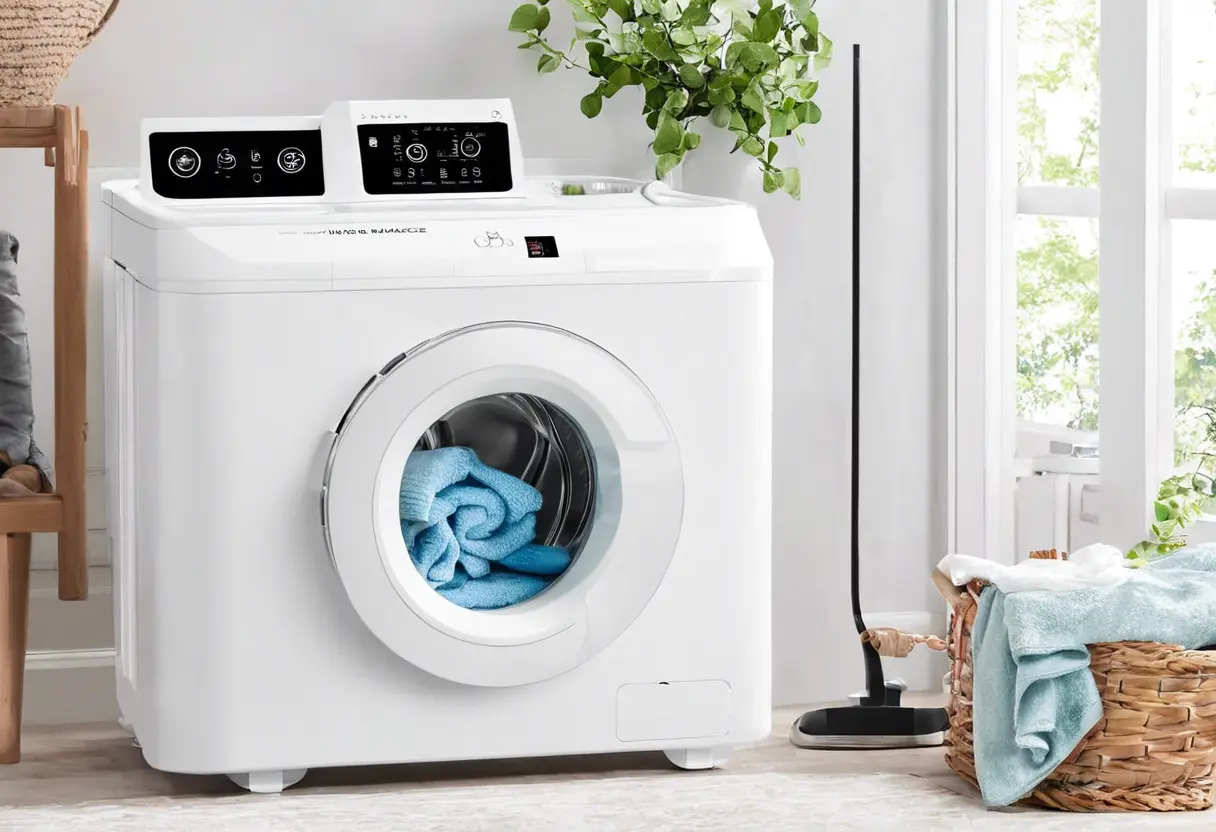Existe máquina de lavar roupa portátil