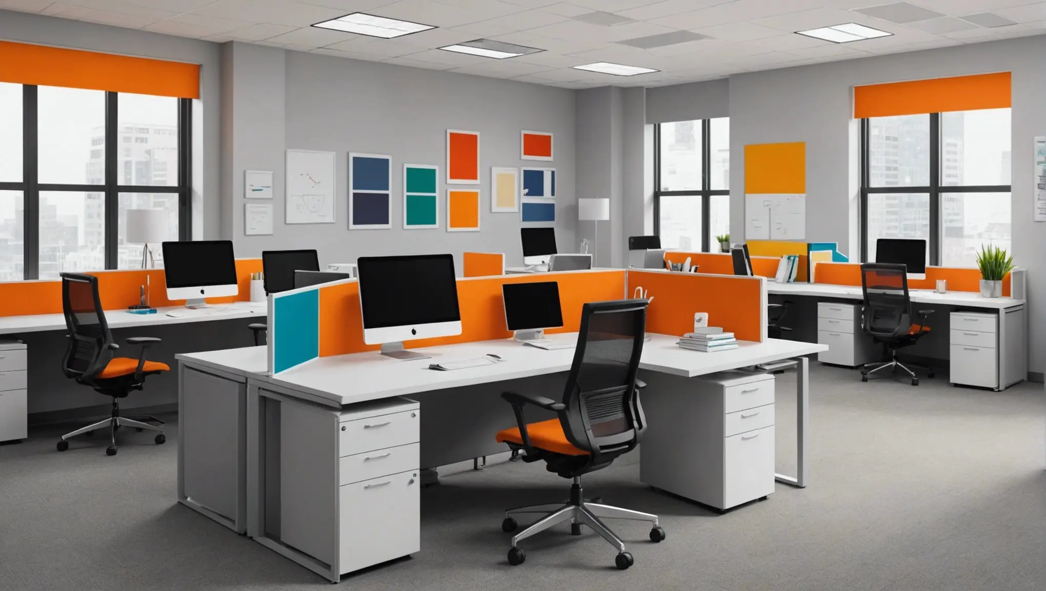 Como escolher cores para o escritório?