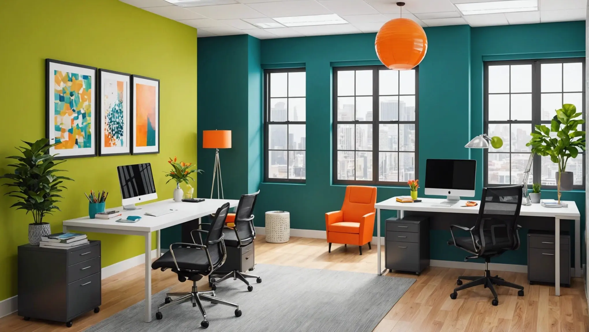 Como escolher cores para o escritório