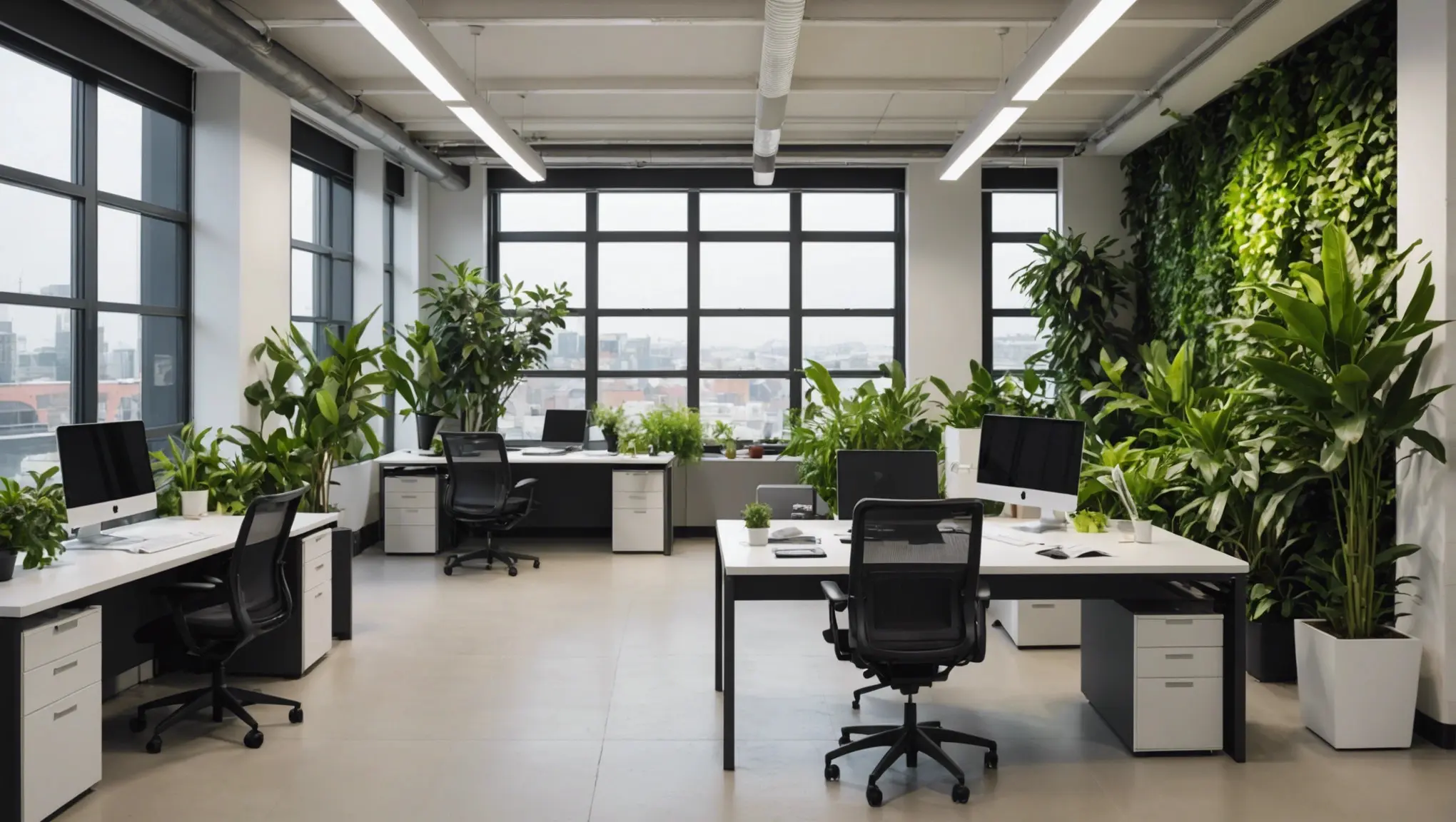 Como usar plantas na decoração de escritórios