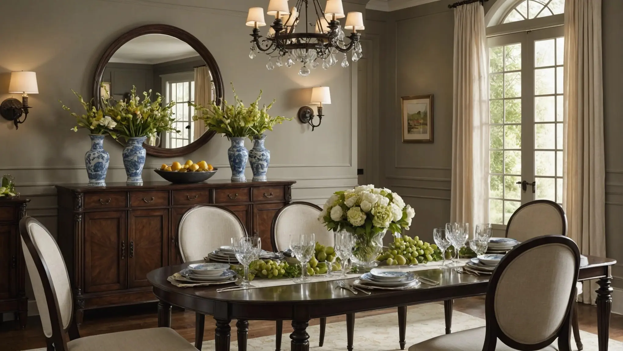 como decorar buffet sala de jantar