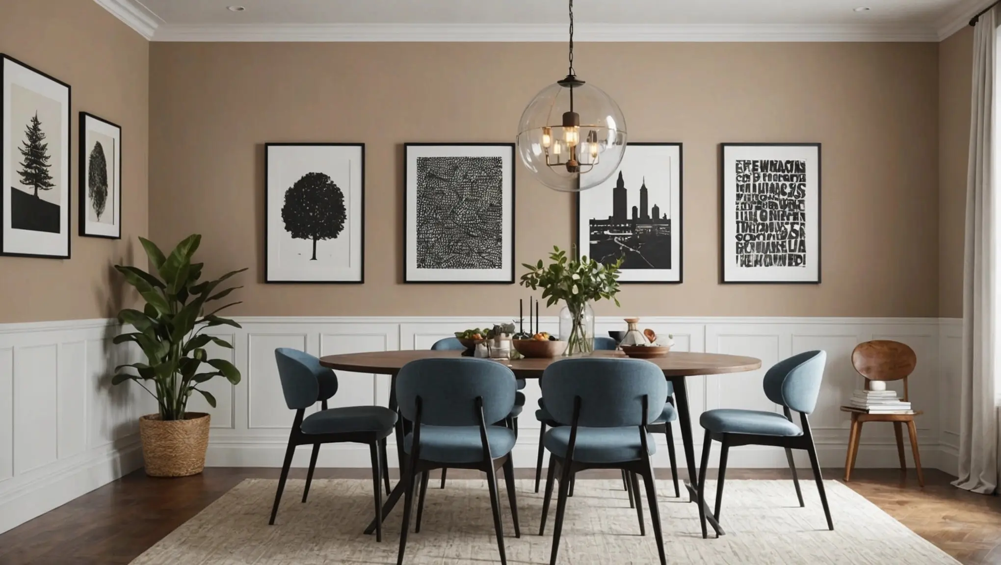como decorar sala de jantar pequena