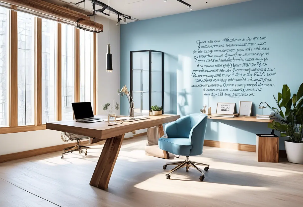 Como decorar um escritório com frases motivacionais