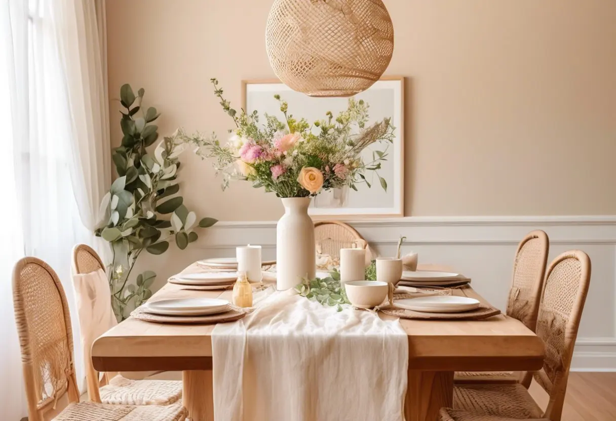 como decorar sala de jantar simples