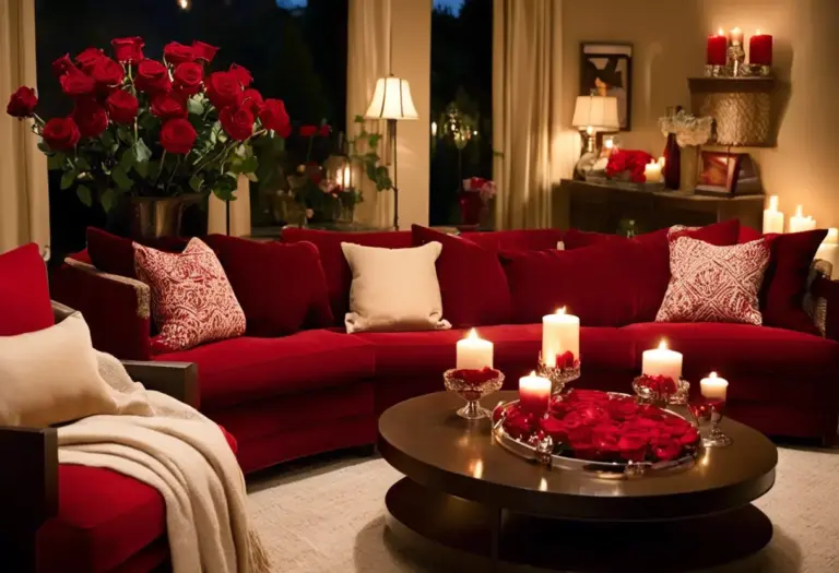 Como decorar a sala de estar para um encontro romântico