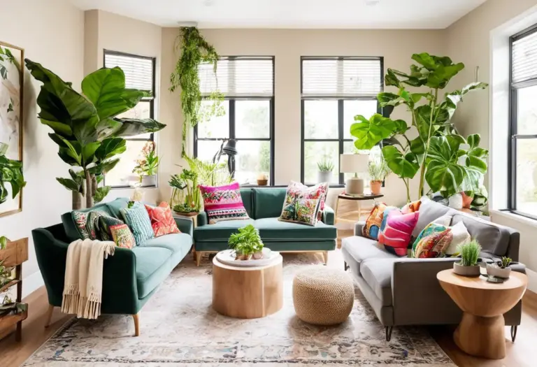 Como usar plantas na decoração da sala