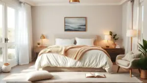 Quarto de casal aconchegante