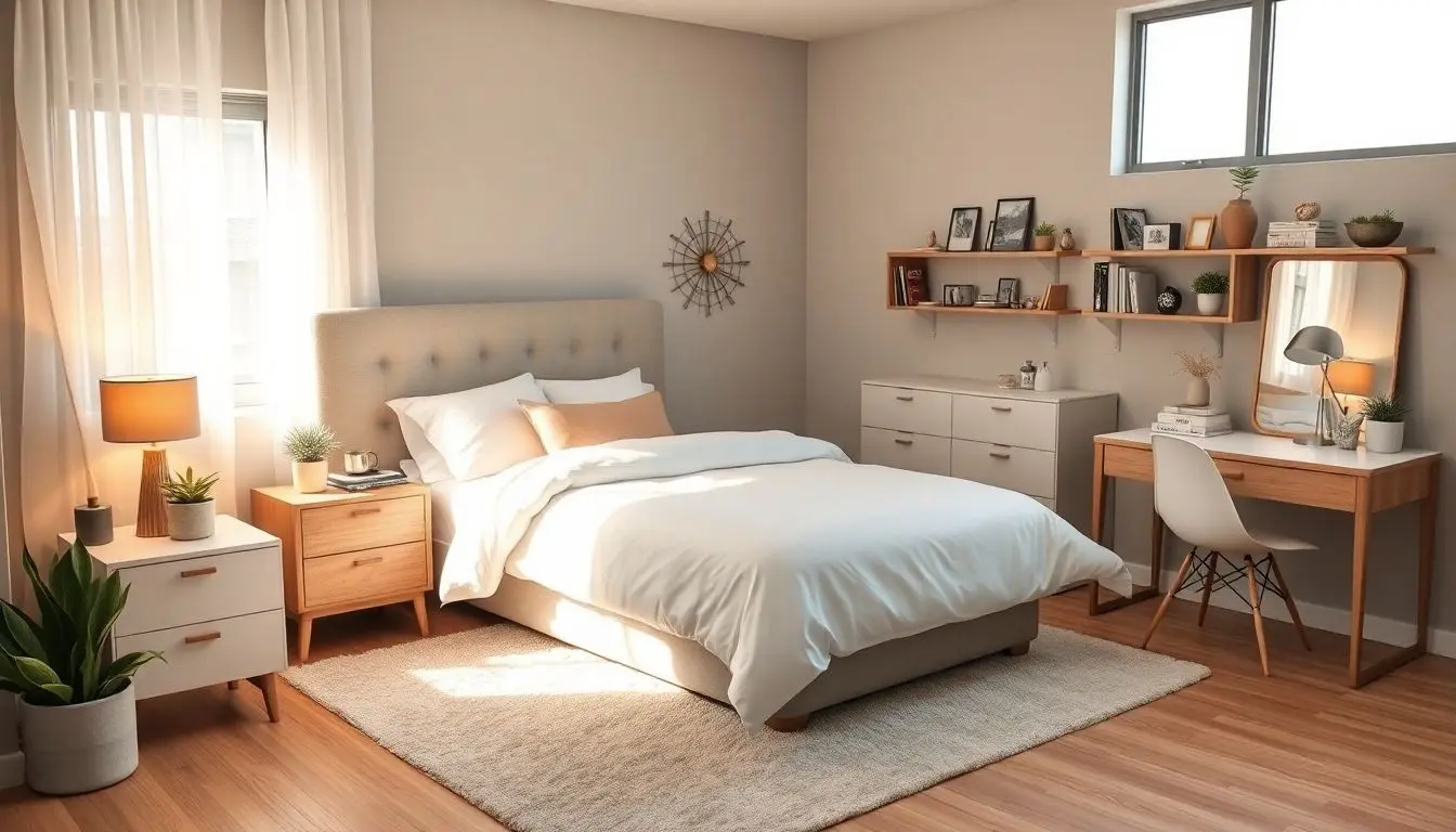 Quarto de casal apartamento pequeno