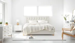 Quarto de casal branco