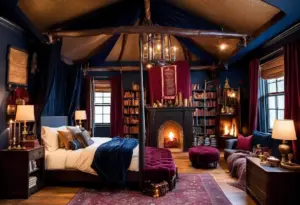 Quarto de casal inspirado em Harry Potter