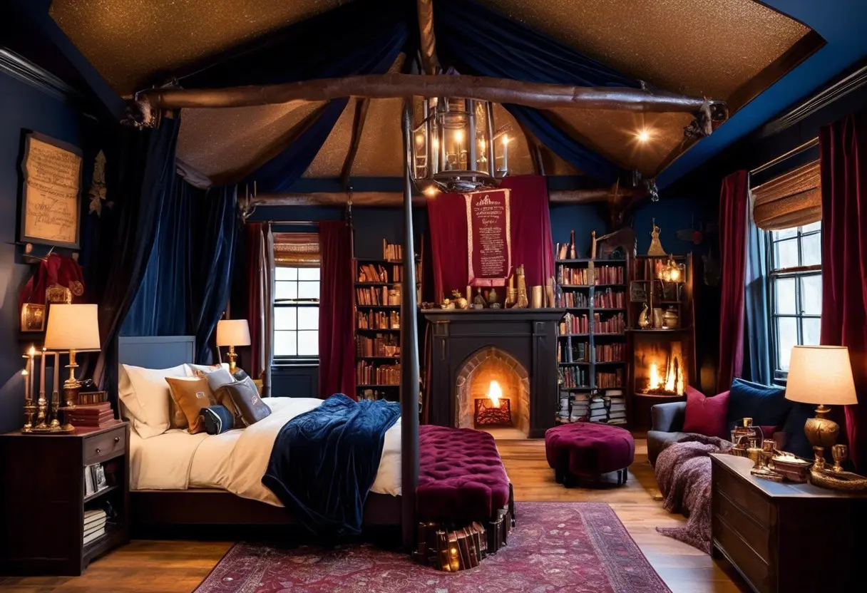 Quarto de casal inspirado em Harry Potter