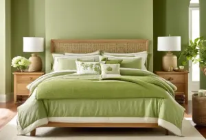 Quarto de casal verde