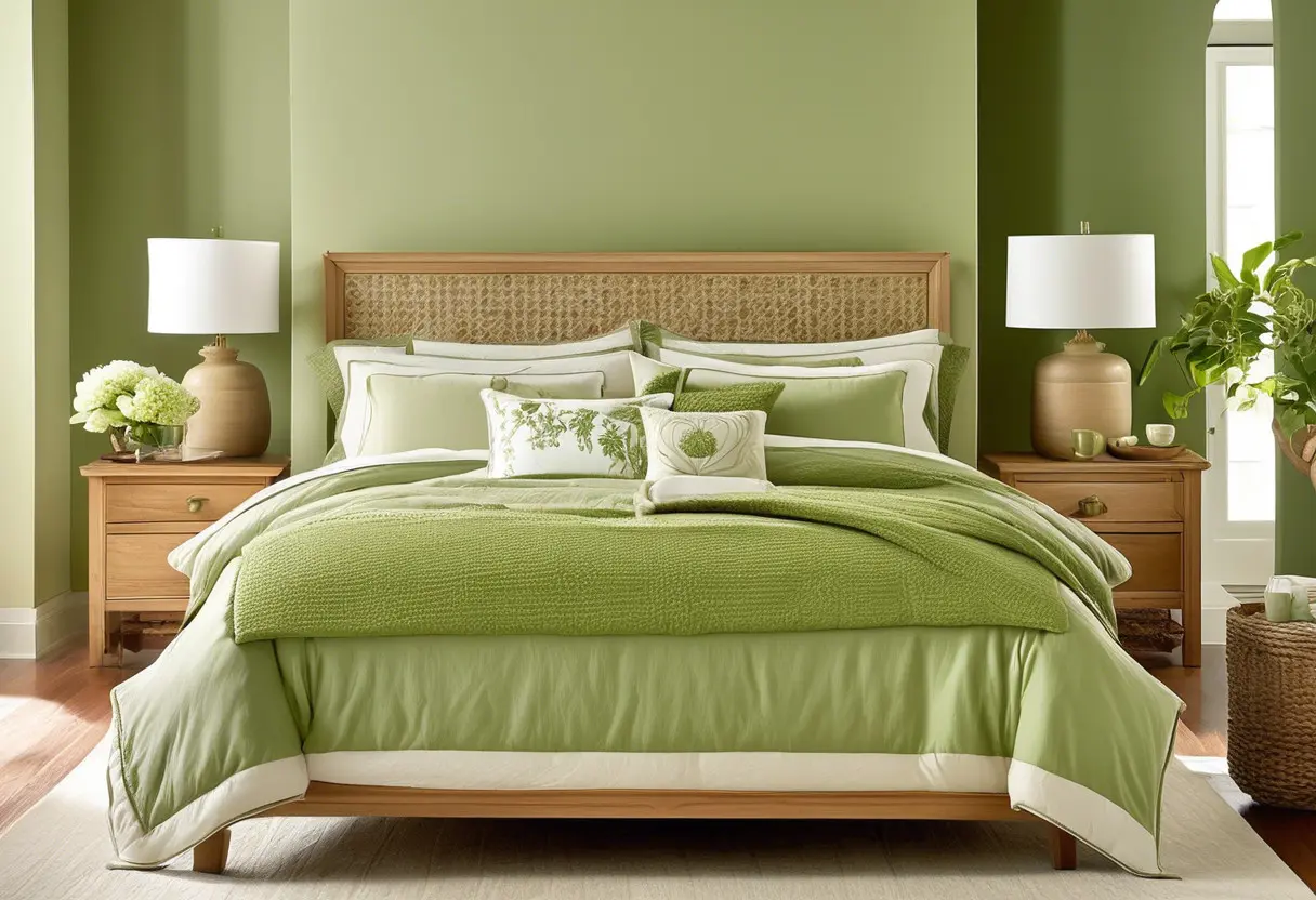 Quarto de casal verde