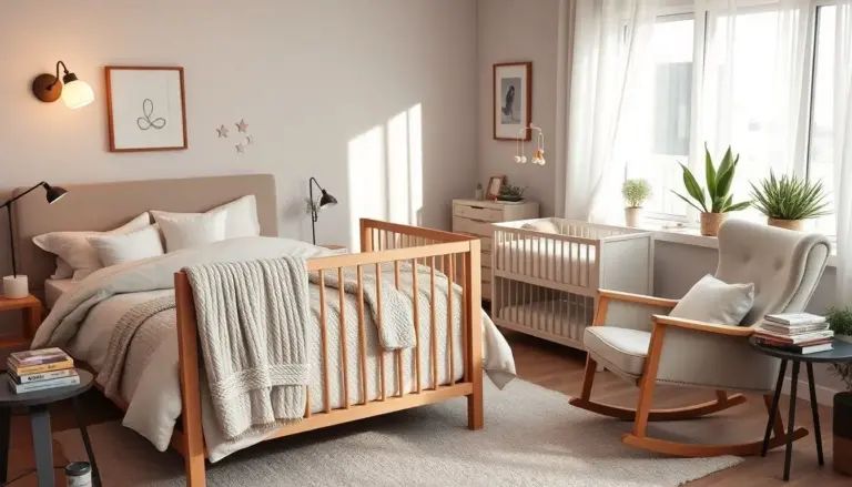 Quarto de casal com berço
