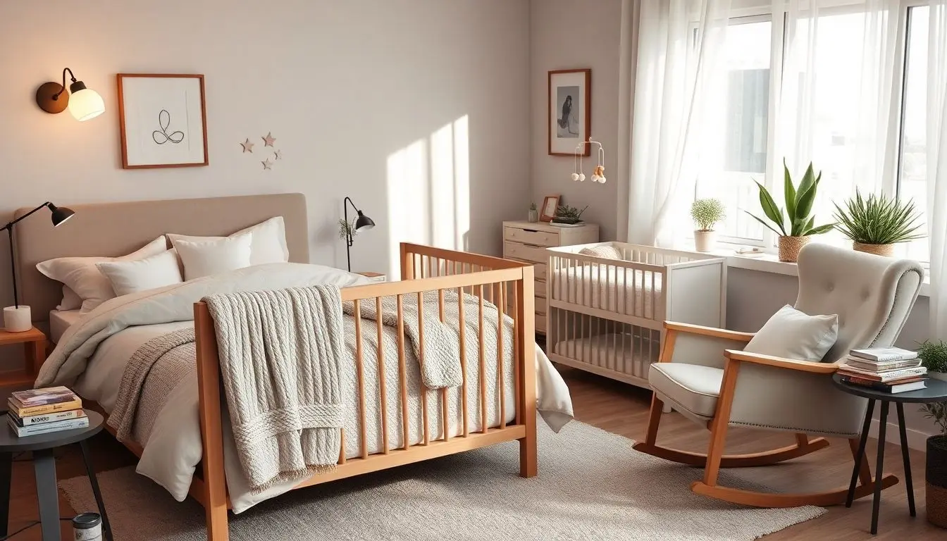 Quarto de casal com berço