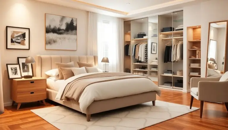 Quarto de casal com closet