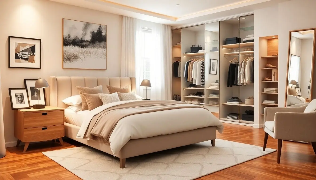 Quarto de casal com closet
