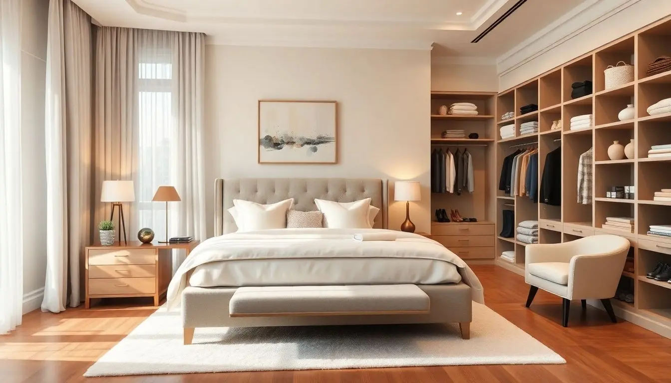 Quarto de casal com closet