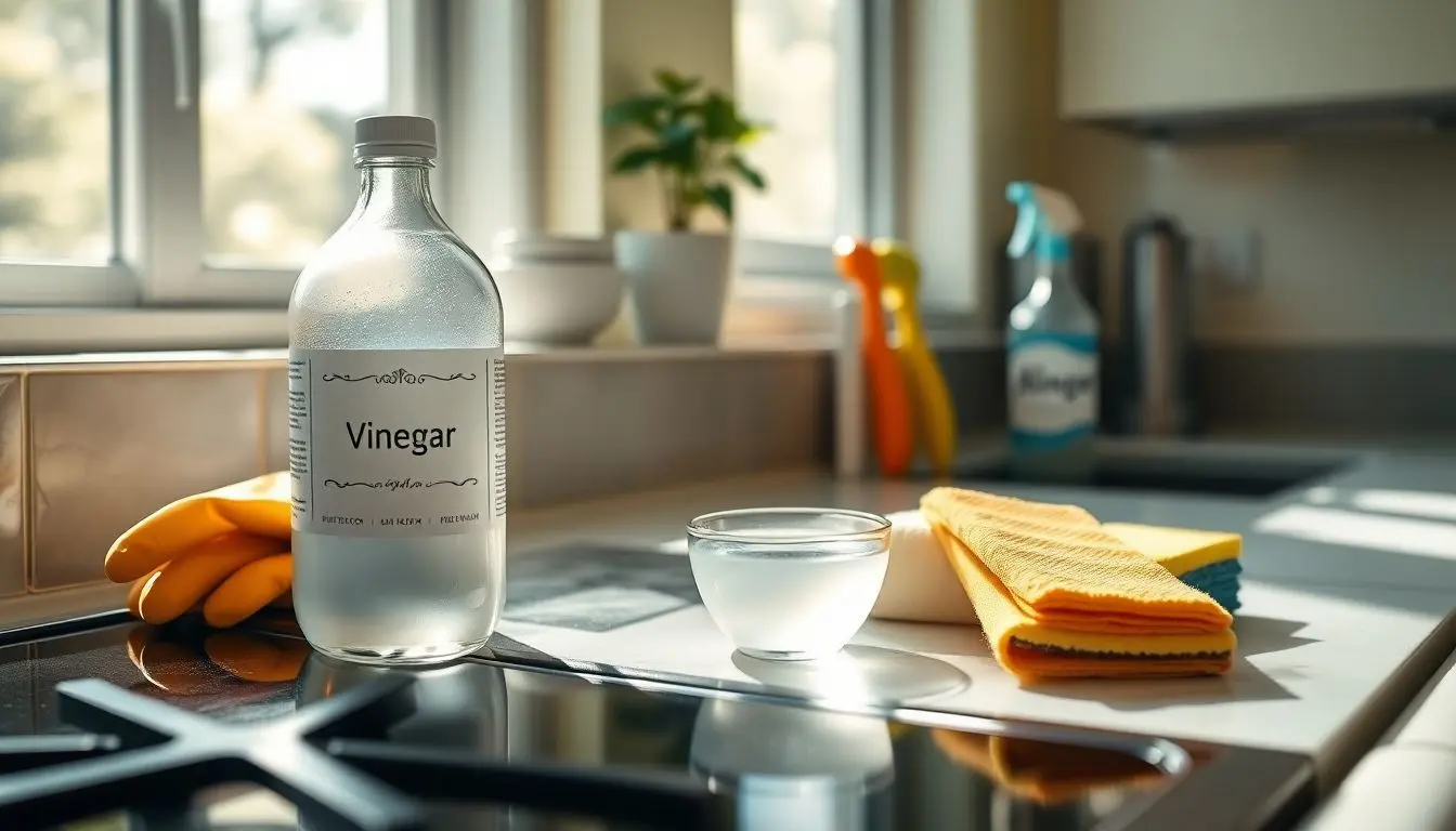 Como desentupir um fogão com vinagre