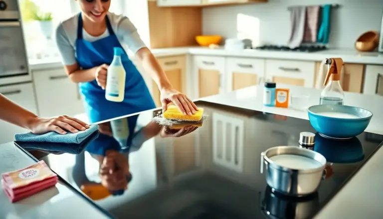 Como limpar um fogão cooktop
