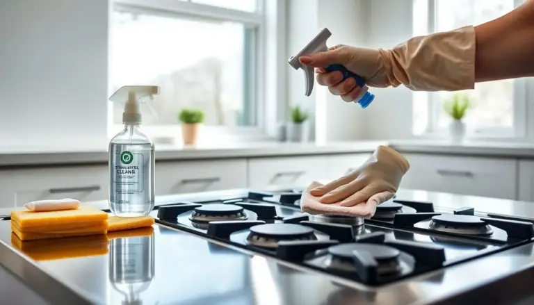 Como limpar um fogão de inox