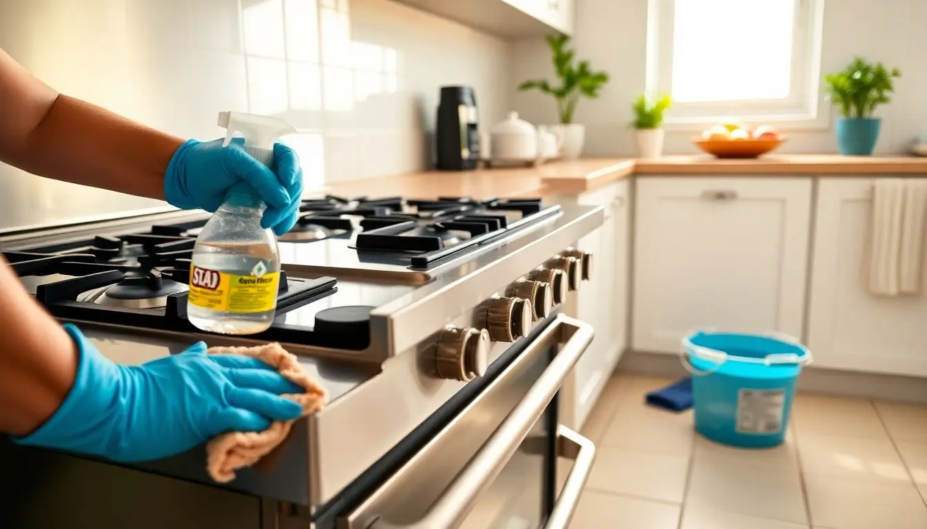 Como limpar um fogão de inox