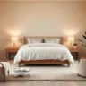 Quarto de casal na cor bege