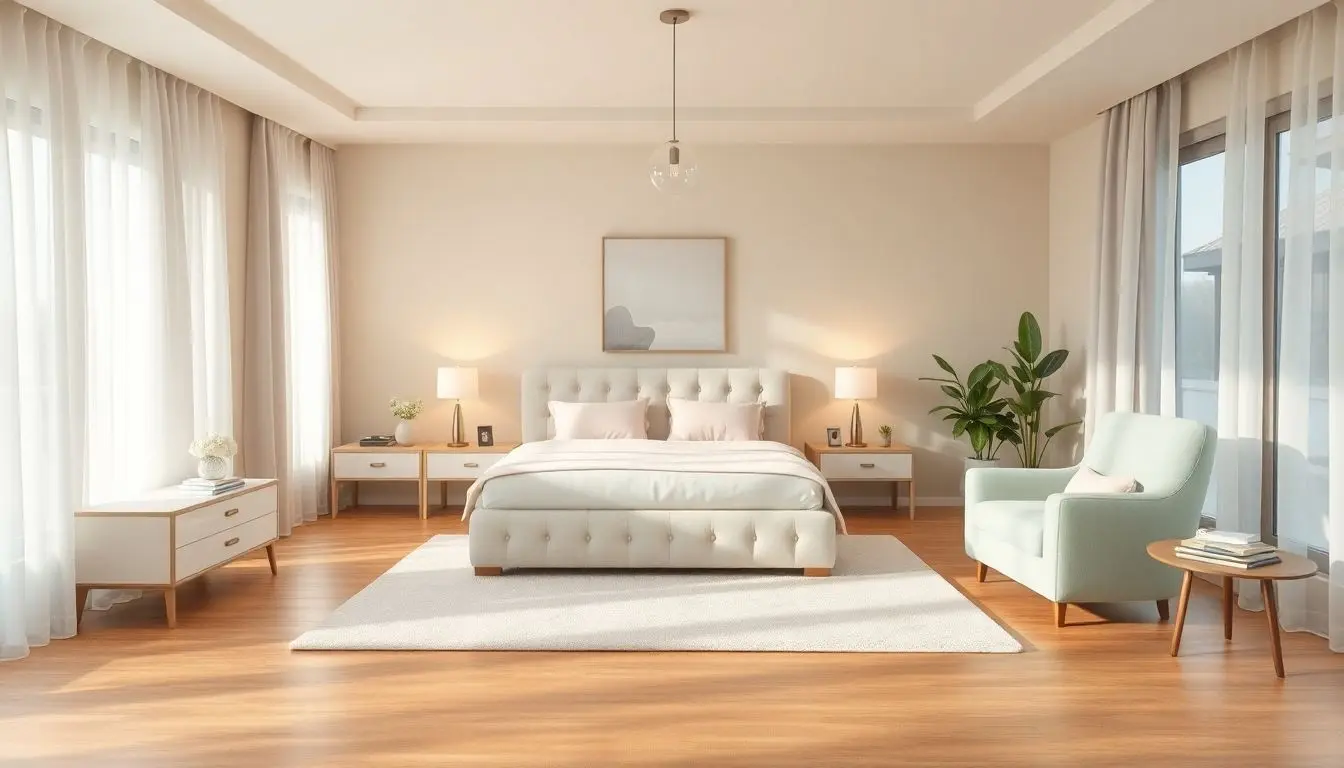Quarto de casal neutro