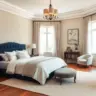 Quarto de casal romântico moderno