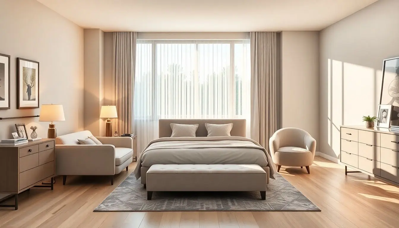 Quarto de casal tamanho ideal