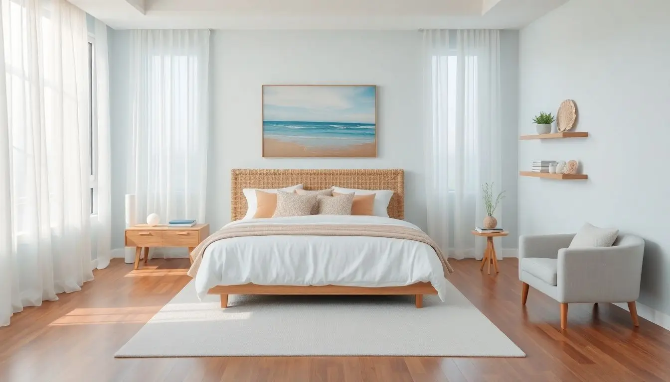 Quarto de casal na praia