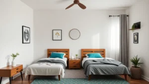 Capa de artigo sobre quarto de casal para irmãos
