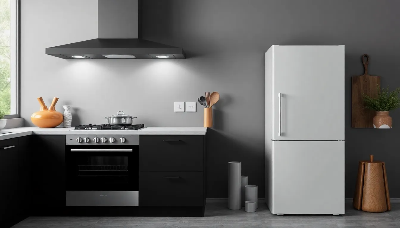 Cozinha moderna com fogão Brastemp