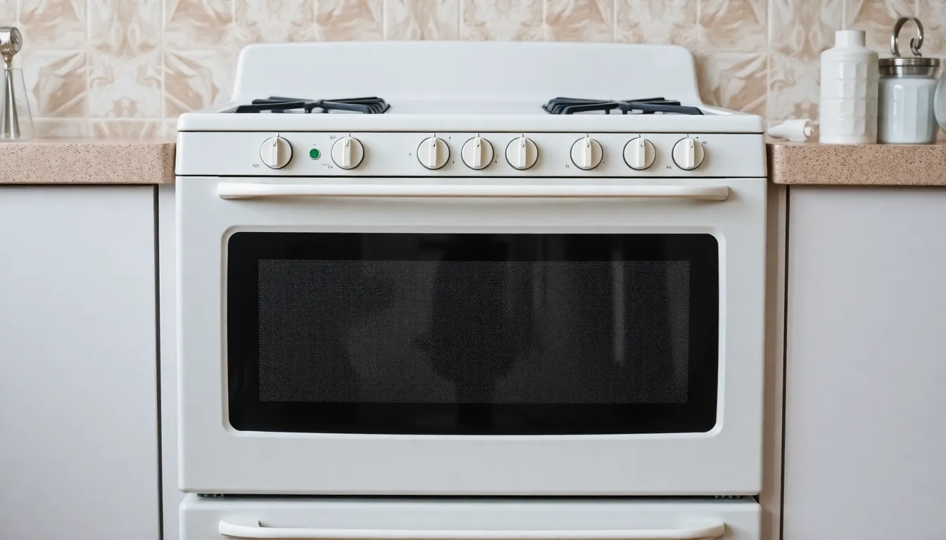 Fogão em cozinha doméstica organizada com elementos de planejamento