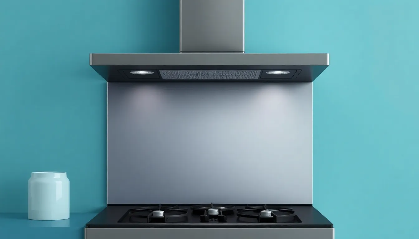 Fogão doméstico em uma cozinha organizada