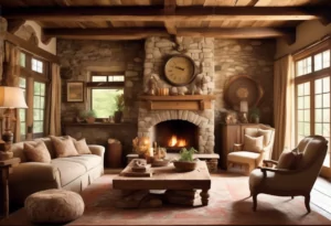 Como decorar uma sala de estar rústica