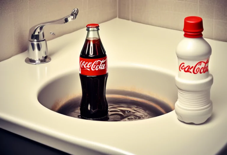 como desentupir pia com coca-cola